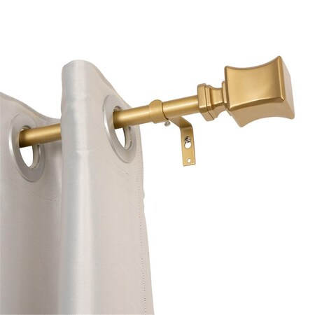Utopia Alley 0.75 in. Curtain Rod for 86-120 in. Windows, Gold D98GD